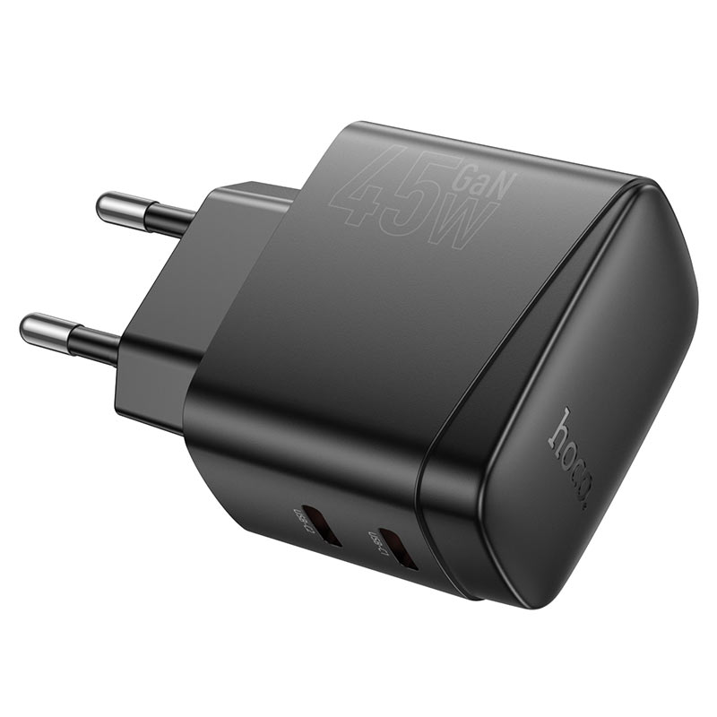 hoco cs62a bright pd45w 2c wall charger eu charging