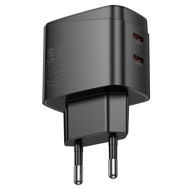 hoco cs62a bright pd45w 2c wall charger eu output