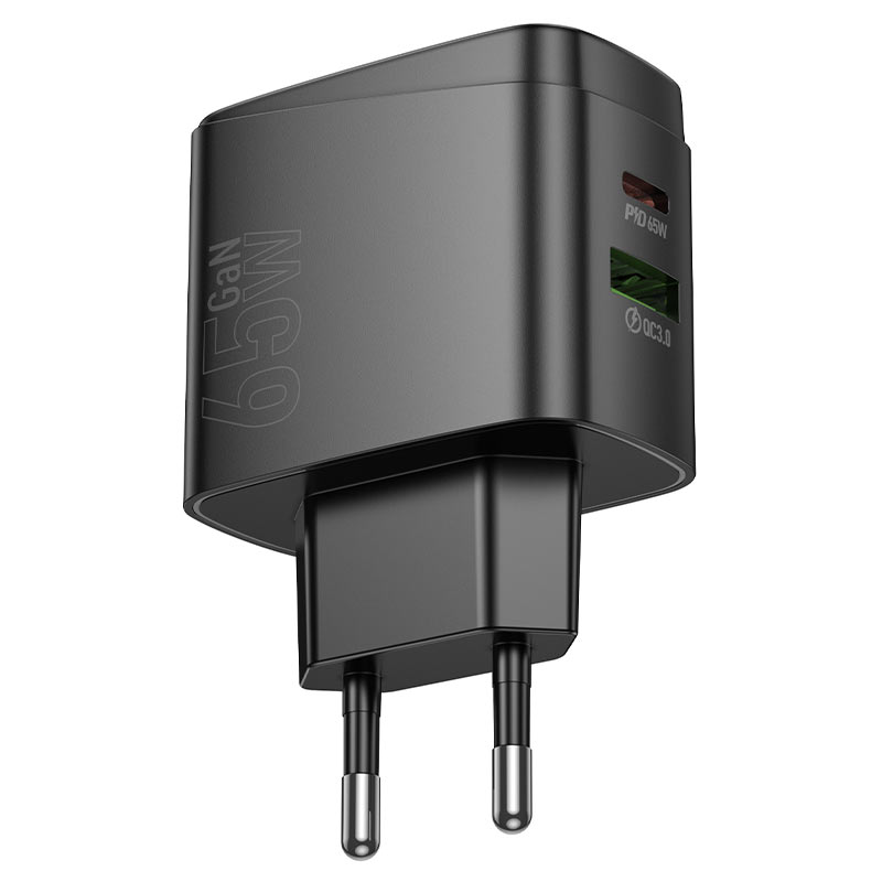 hoco cs63a bright pd65w 1a1c wall charger eu output