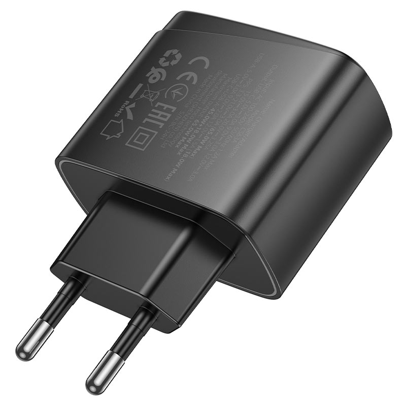 hoco cs63a bright pd65w 1a1c wall charger eu plug