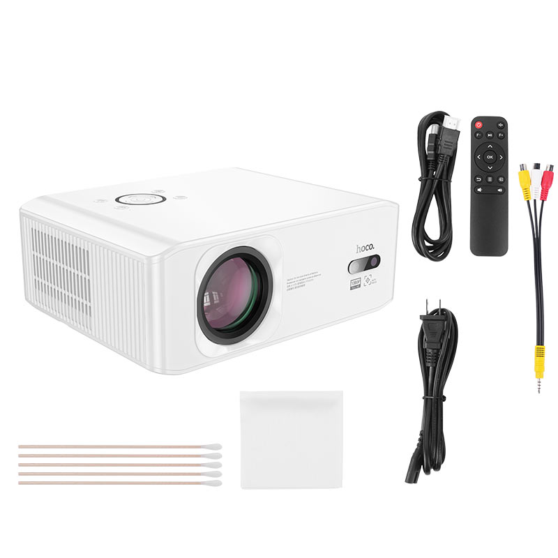 hoco dt3 smart electric focus projector 1080p android us plug acces