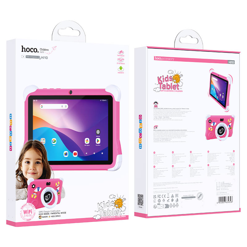 hoco hi10 8 inch children tablet pc packaging pink