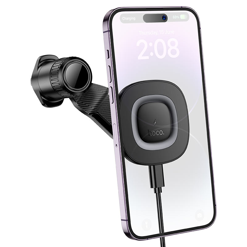 hoco hw30 crown wireless charging car air vent holder mount