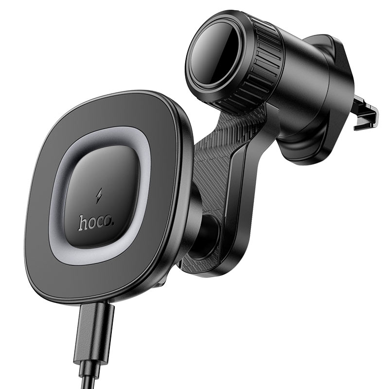 hoco hw30 crown wireless charging car air vent holder