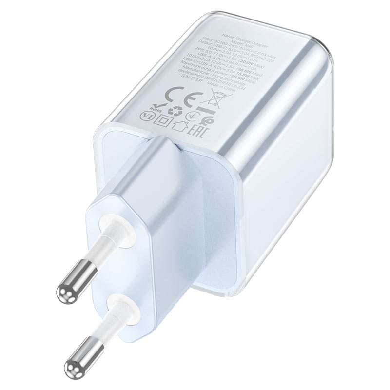 hoco n46 glorious pd20w qc3 wall charger eu charging