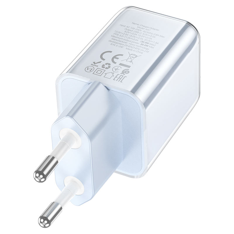 hoco n47 glorious 1port pd30w wall charger eu plug