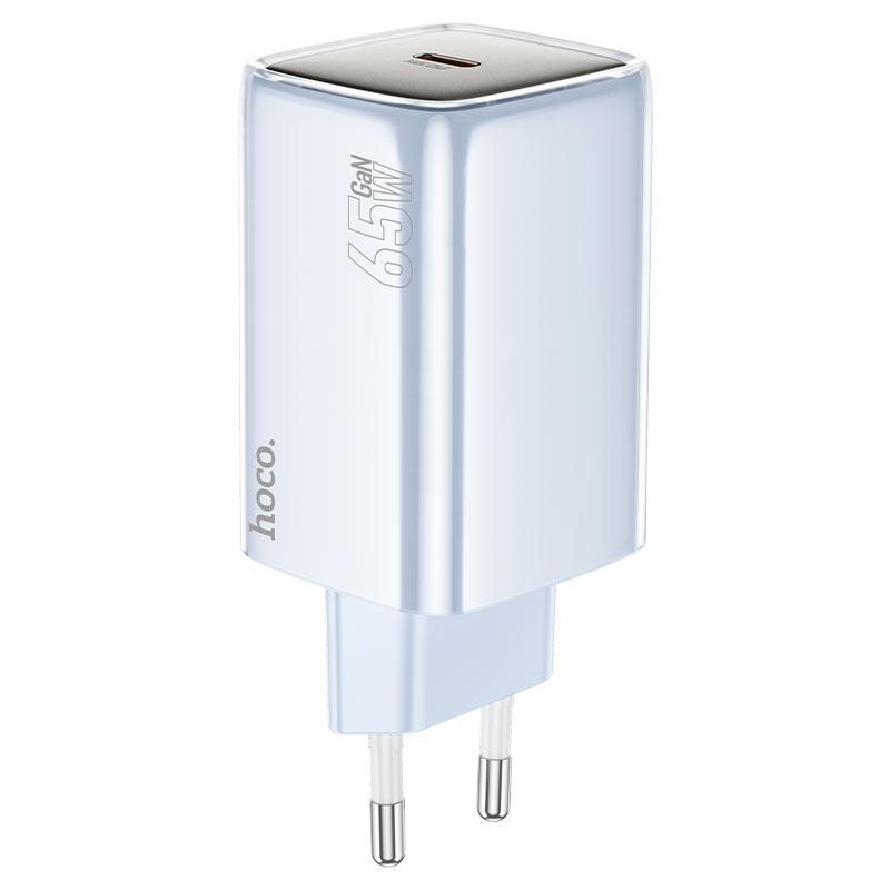 hoco n48 glorious 1port pd65w wall charger eu charging