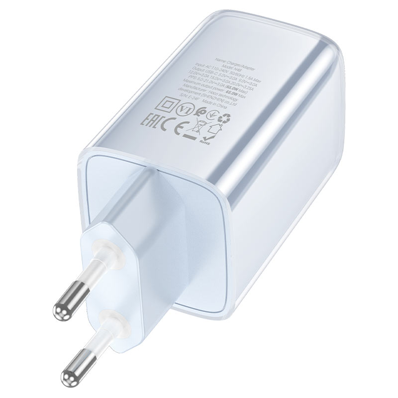 hoco n48 glorious 1port pd65w wall charger eu plug