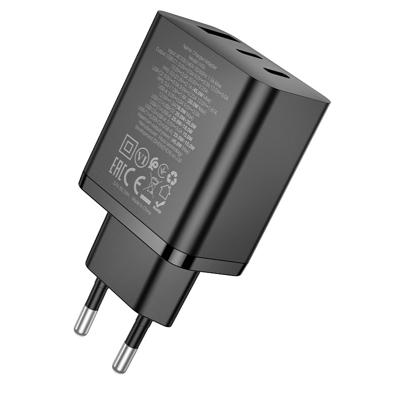 hoco n50 scenery pd45w 2c1a wall charger eu plug