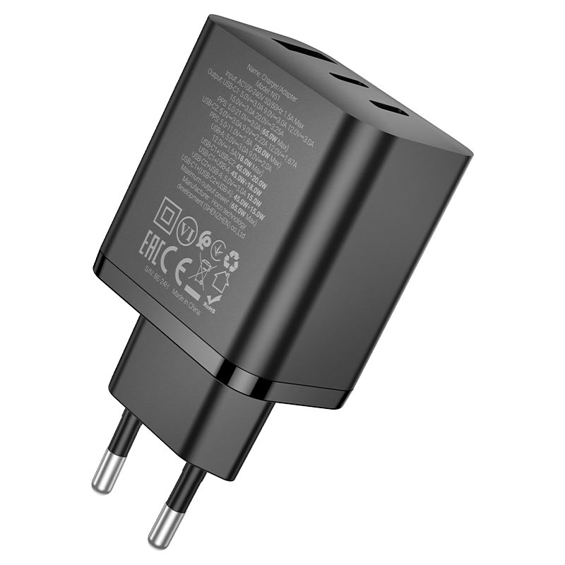 hoco n51 scenery pd65w 2c1a wall charger eu plug