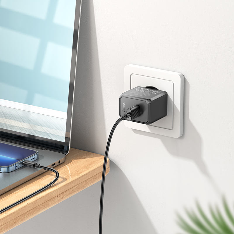 hoco nt1 superior 1port wall charger tha set usba ltn interior