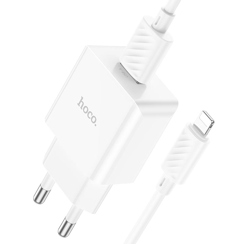 hoco nt2 peace 1port wall charger tha set usba ltn fast