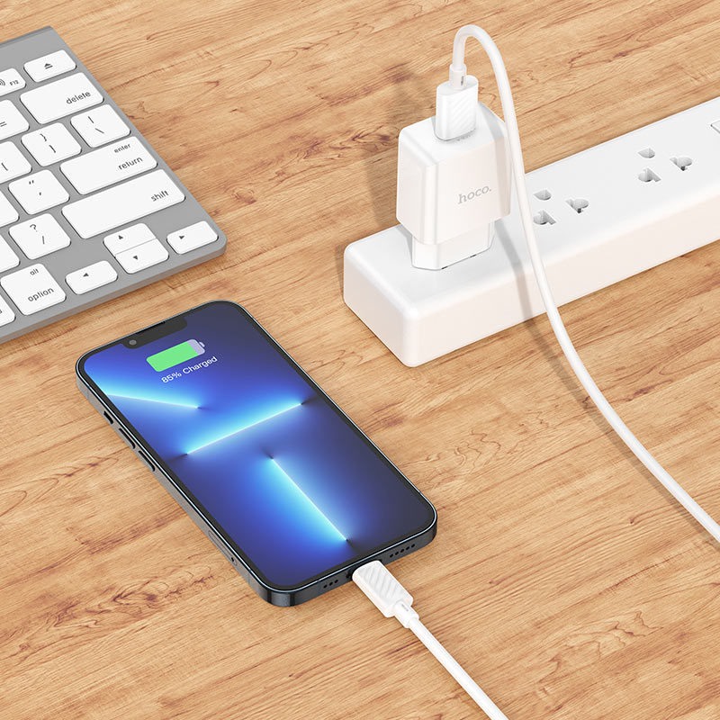hoco nt2 peace 1port wall charger tha set usba ltn interior