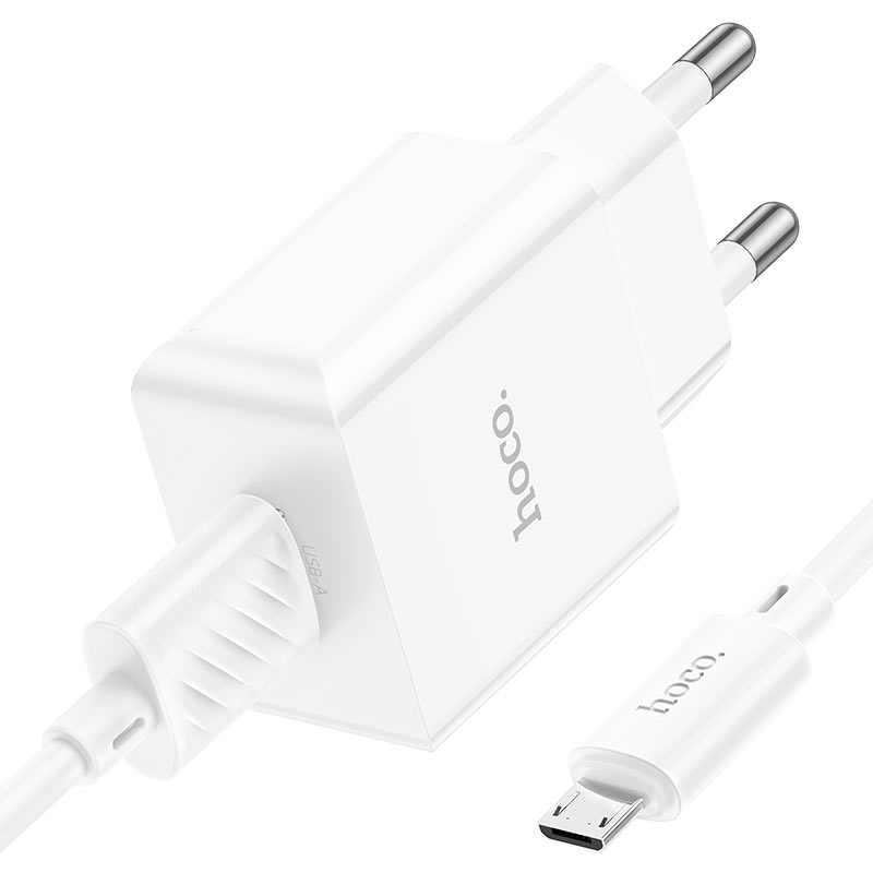 hoco nt2 peace 1port wall charger tha set usba musb output