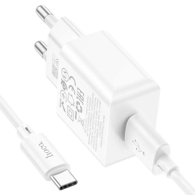 hoco nt2 peace 1port wall charger tha set usba usbc output