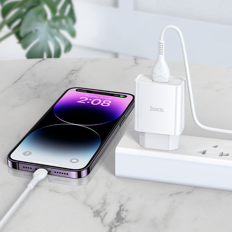 hoco nt3 grand 1port wall charger tha set usba ltn interior