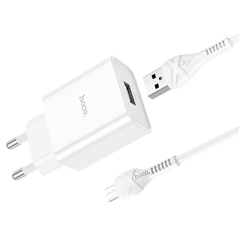 hoco nt3 grand 1port wall charger tha set usba musb output