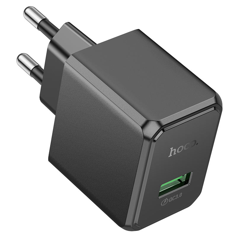 hoco nt5 superior 1port qc3 wall charger tha charging