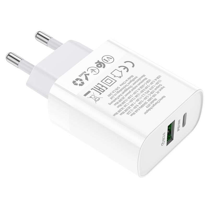 hoco nt9 maximus pd20w qc3 wall charger tha output