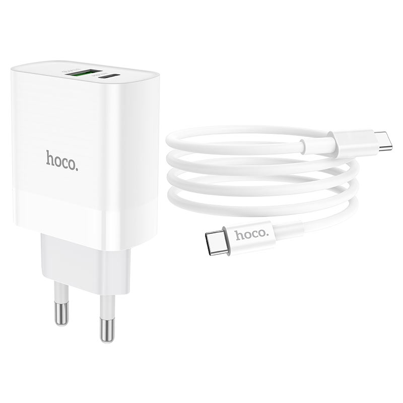 hoco nt9 maximus pd20w qc3 wall charger tha set usbc usbc cable