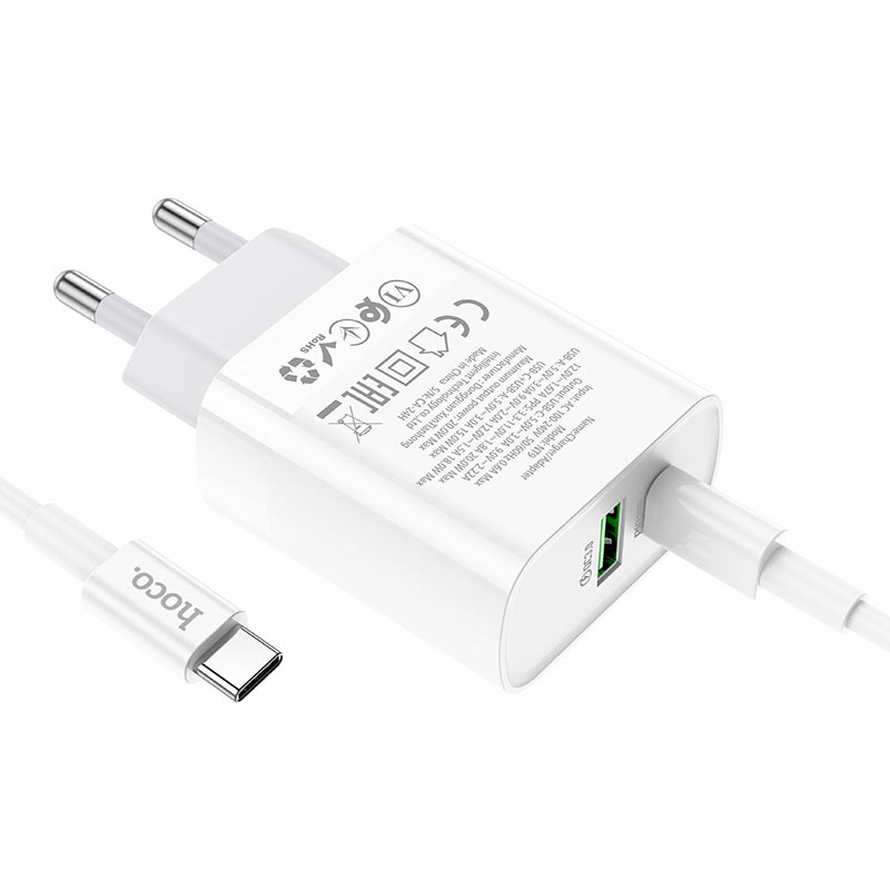 hoco nt9 maximus pd20w qc3 wall charger tha set usbc usbc output