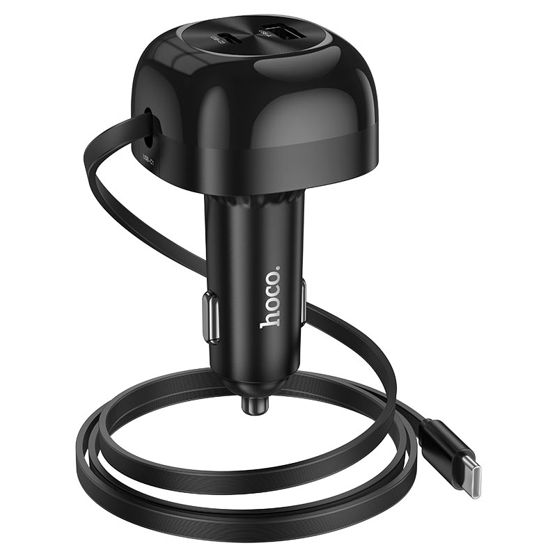 hoco nz15 unimpeded pd60w 2c1a car charger cable