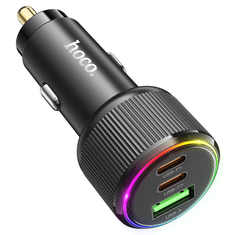 hoco nz17 avant garde pd75w 2c1a car charger housing