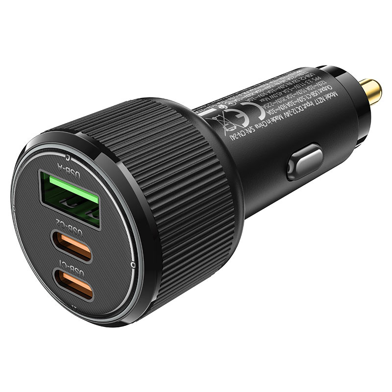 hoco nz17 avant garde pd75w 2c1a car charger ports