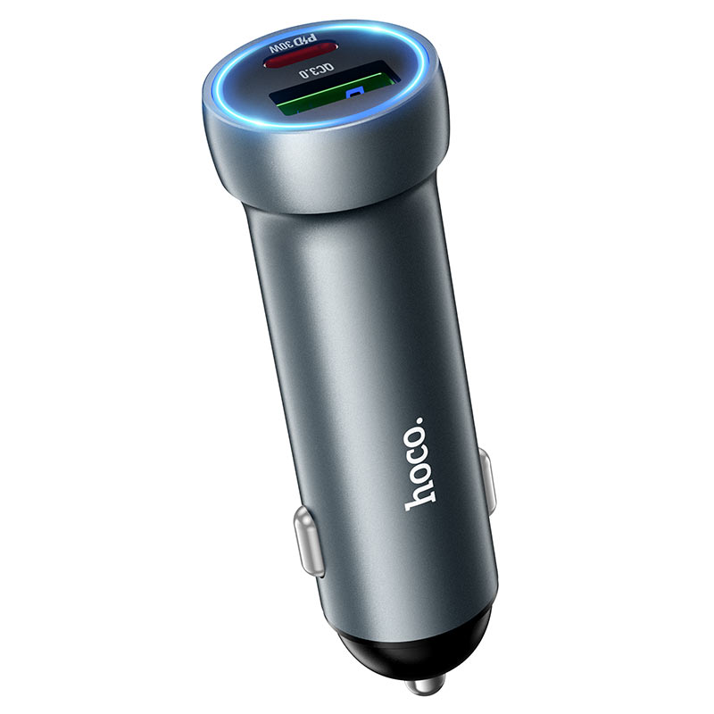hoco z54a prosperous 48w dual port pd30w qc3 car charger overview