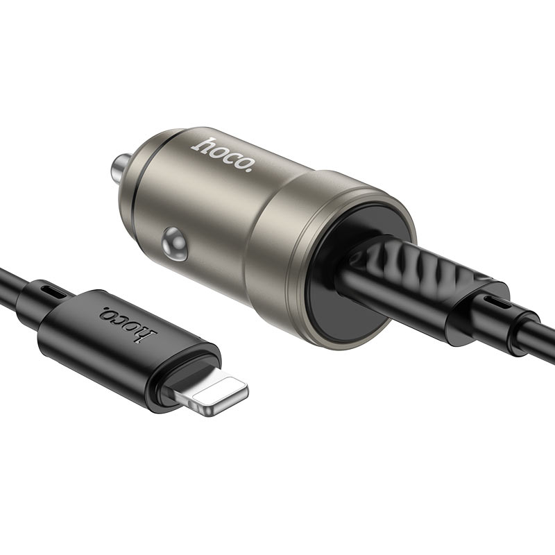 hoco z57 glorious single port pd30w car charger set usbc ltn