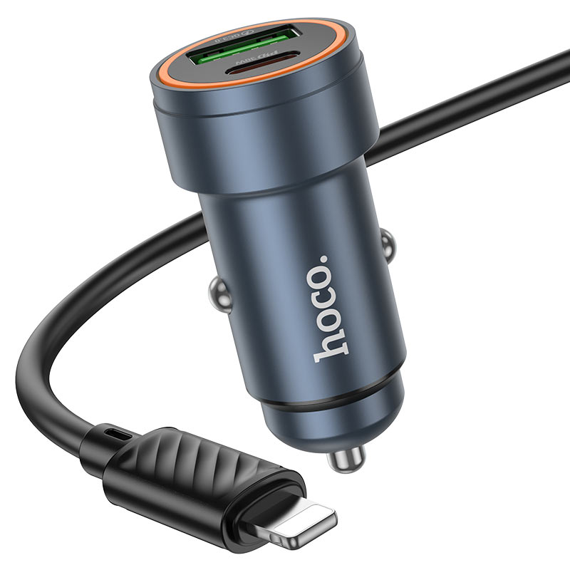hoco z57a 锦程车载充电器套装 pd30w qc3 套装 usbc ltn 外壳