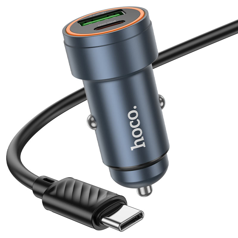 hoco z57a glorious pd30w qc3 car charger set usbc usbc cord