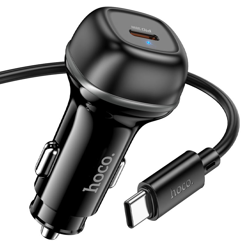 hoco z58 rank single port pd30w car charger set usbc usbc cord