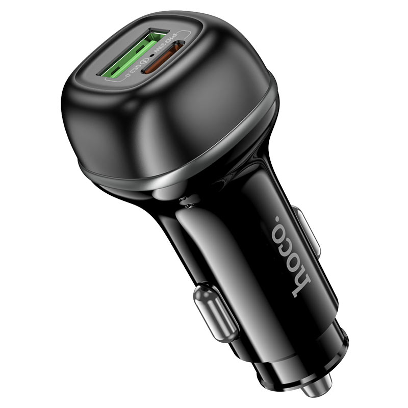 hoco z58a rank 48w dual port pd30w qc3 car charger charging