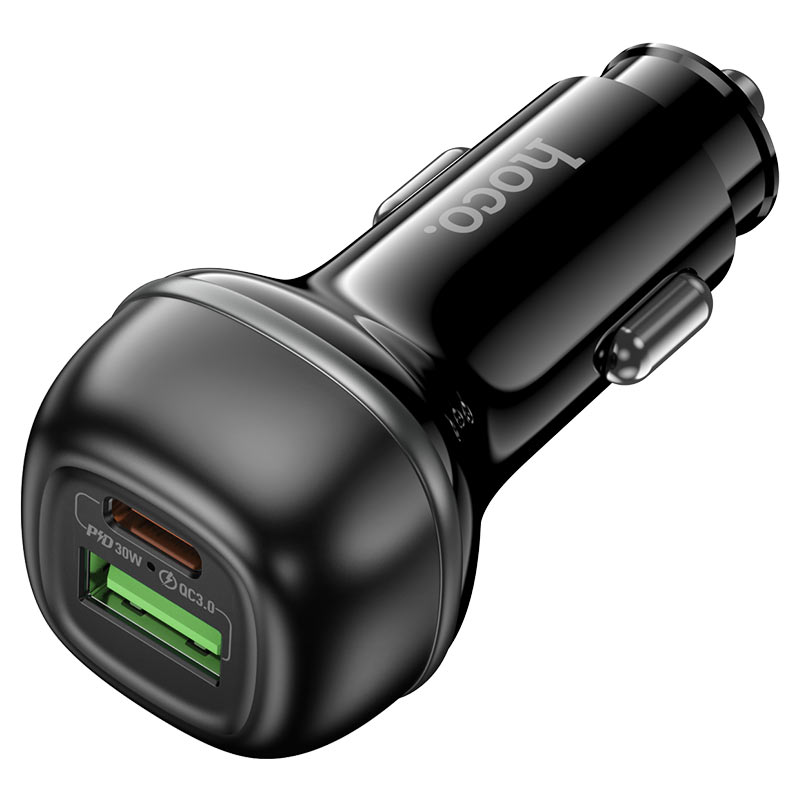 hoco z58a rank 48w dual port pd30w qc3 car charger ports