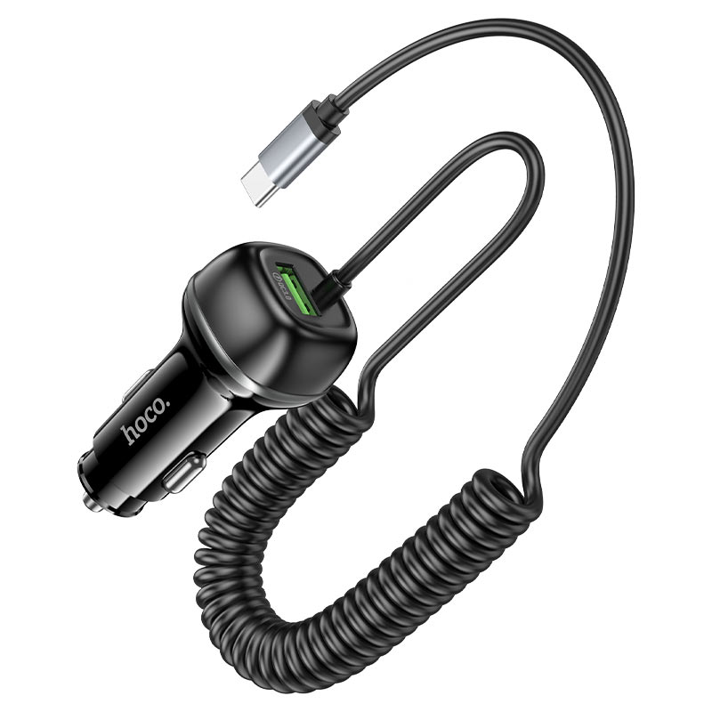 hoco z58b rank 48w pd30w qc3 car charger usbc connectors