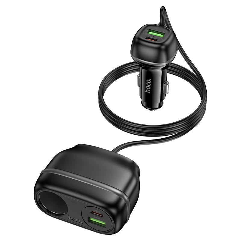 hoco z59a rank 96w 2c2a cigarette lighter car charger ports