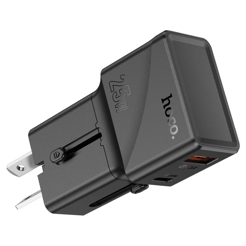 hoco ac24 mini pd25w qc3 universal travel charger adapter
