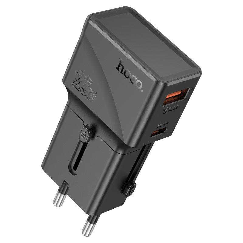 hoco ac24 mini pd25w qc3 universal travel charger