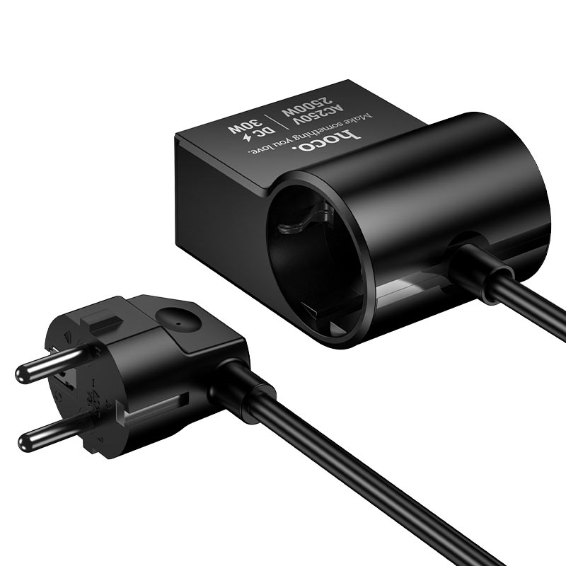 hoco ac33 win 1position pd30w 2c1a power strip eu ger plug