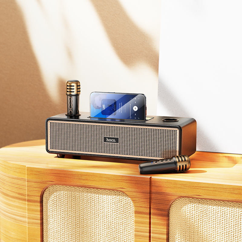 hoco bs63 graceful wireless dual mic bt speaker interior hoco bs63 graceful wireless dual mic bt speaker interior