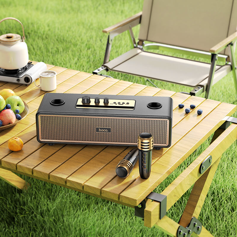 hoco bs63 graceful wireless dual mic bt speaker overview hoco bs63 graceful wireless dual mic bt speaker overview