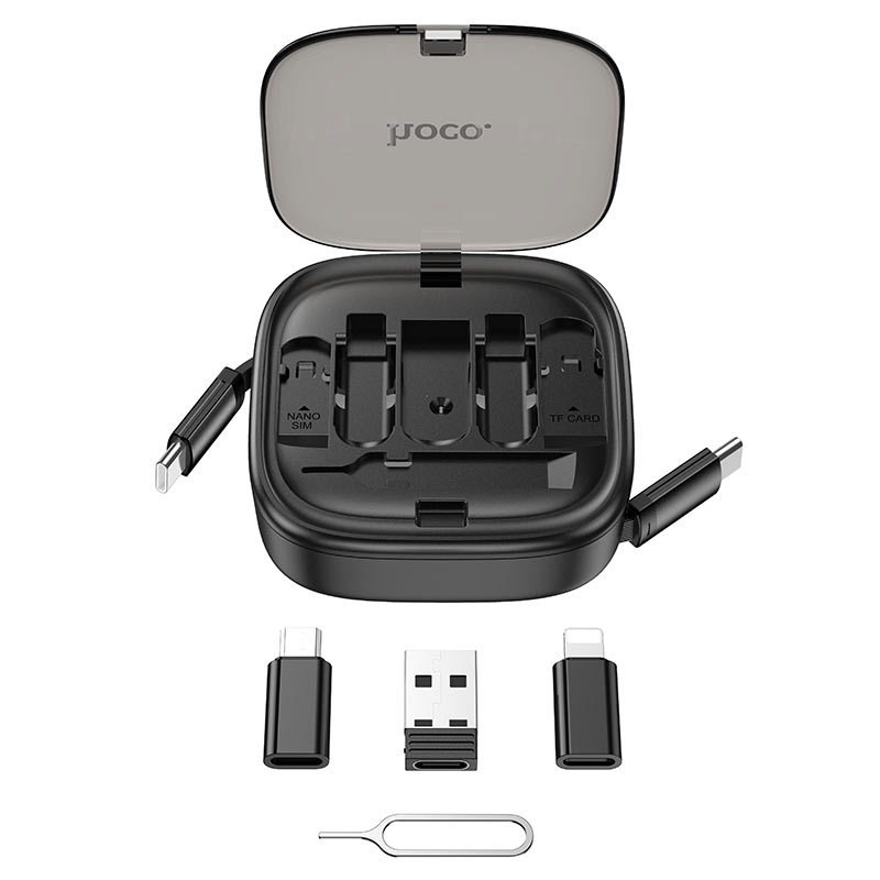 hoco u140 retractable charging data cable set connectors