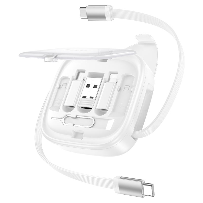 hoco u140 retractable charging data cable set