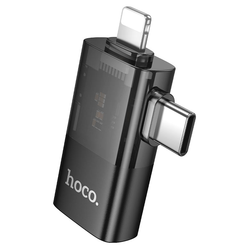 hoco ua36e ltn usbc male to usba female otg adapter housing