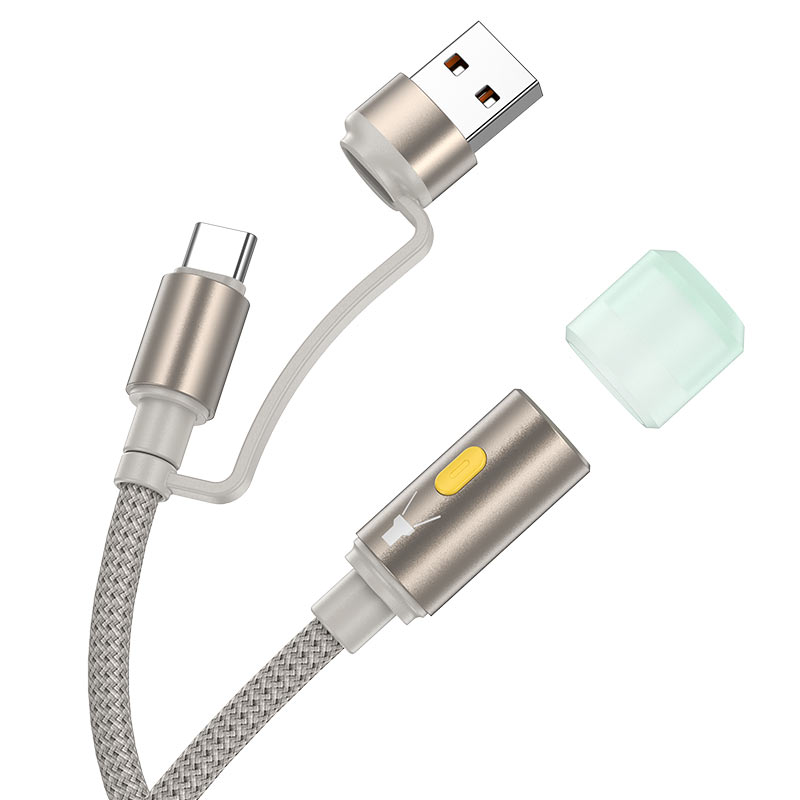 hoco ua38c usba usbc to led light adapter cable connectors