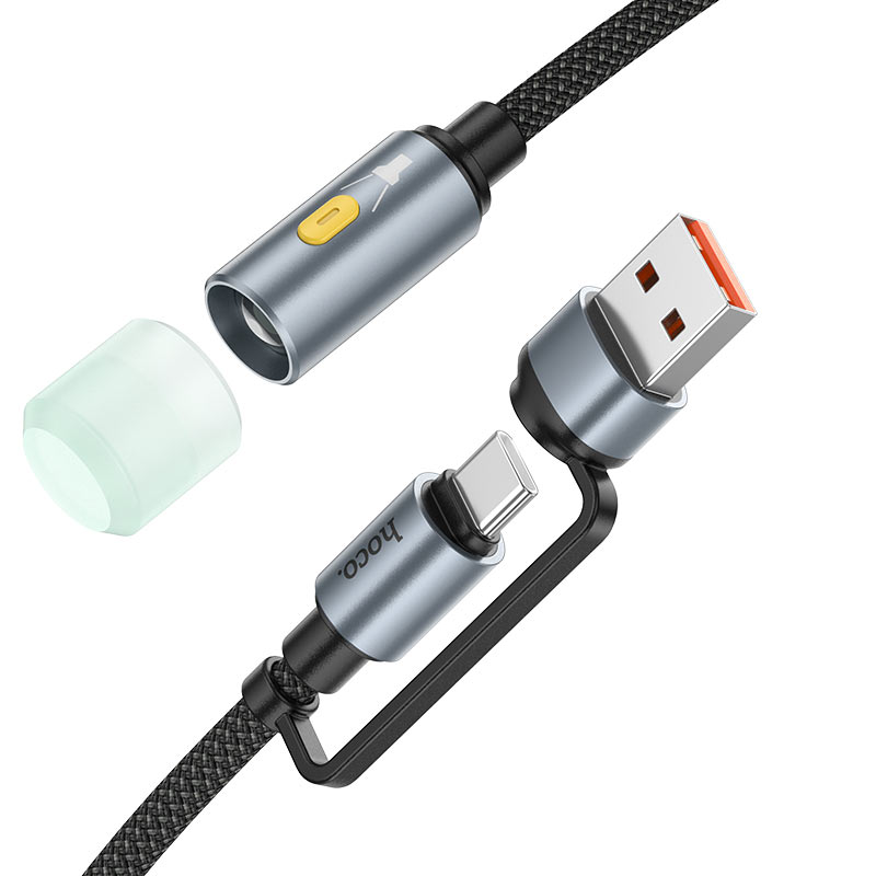 hoco ua38c usba usbc to led light adapter cable