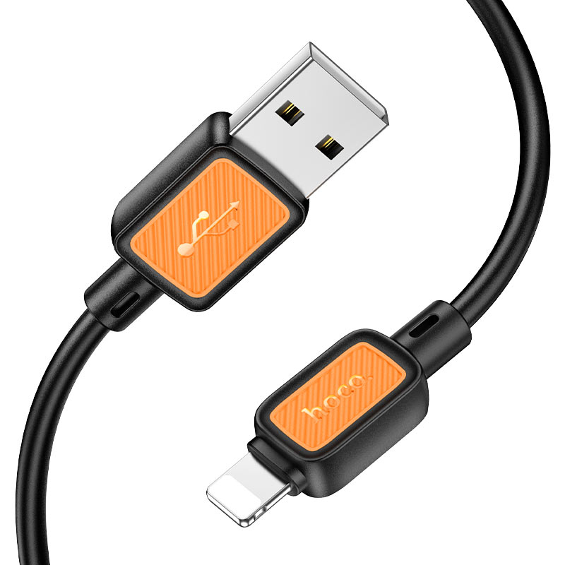 hoco x108 benefit silicone charging data cable usba ltn connectors
