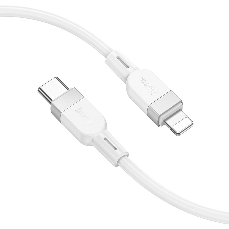 hoco x109 energy pd silicone charging data cable usbc to ltn connectors