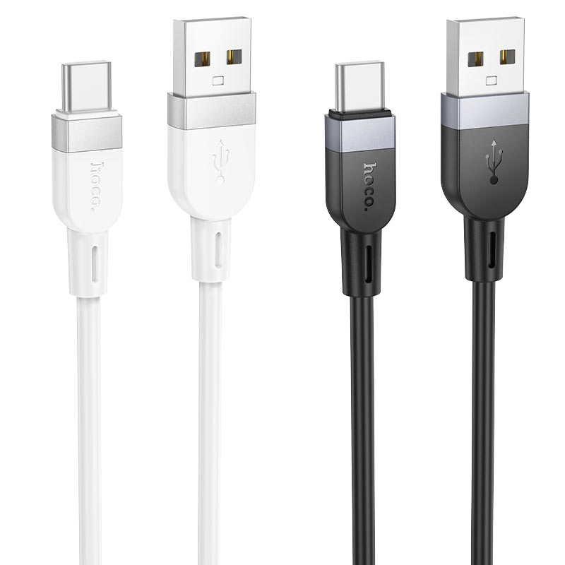 hoco x109 energy silicone charging data cable usba to usbc colors